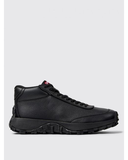 Camper Black Flat Ankle Boots