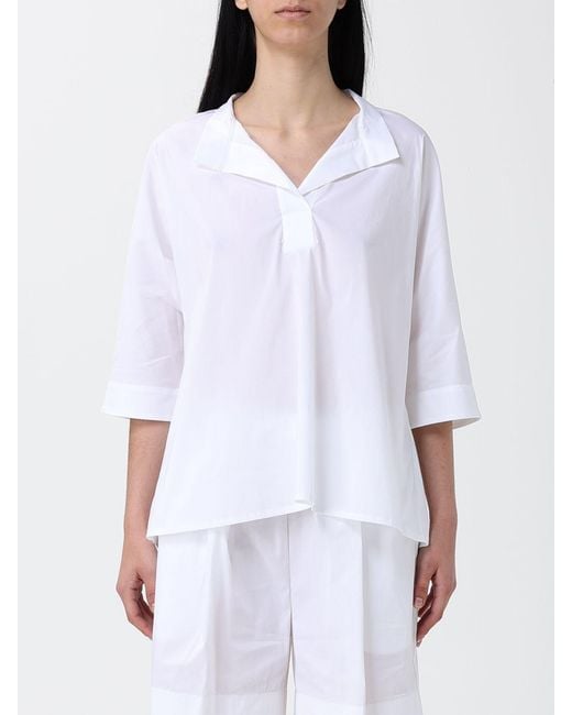 Liviana Conti White Poplin Blouse