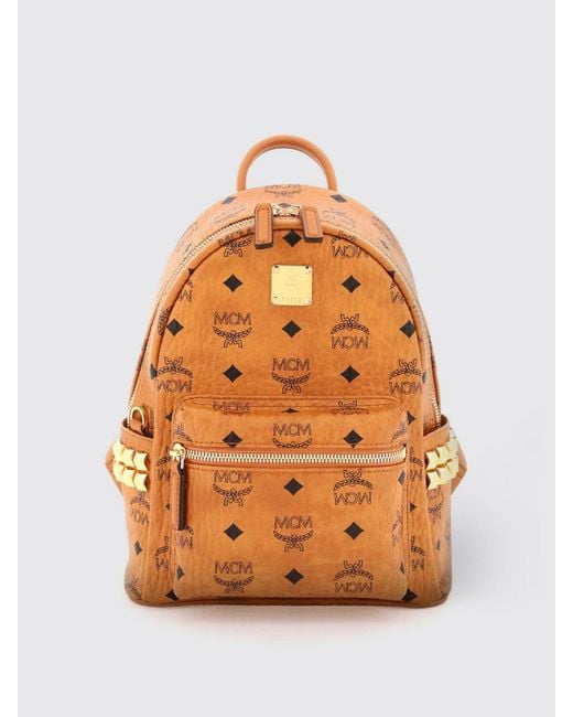 MCM Orange Backpack