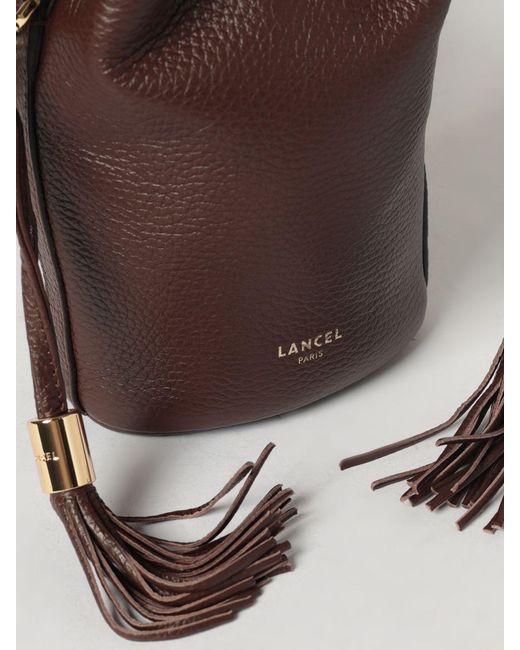 Lancel Brown Premiere Flirt Grained Leather Bag