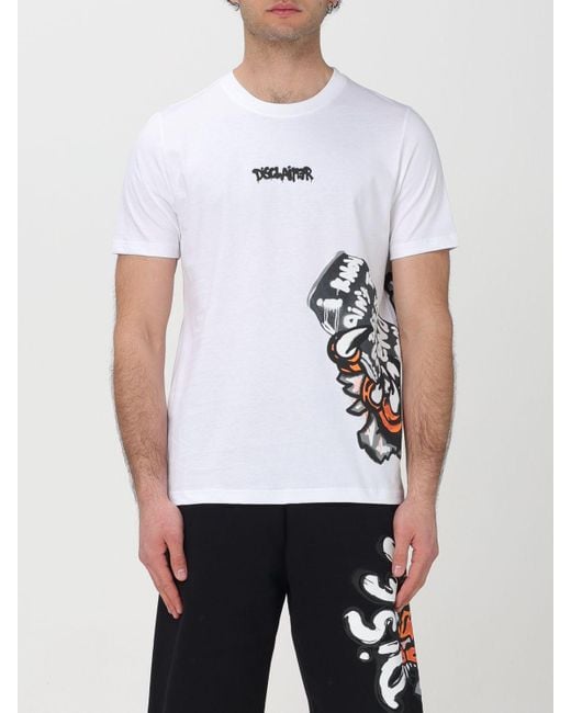 T-shirt con stampa Tigre di DISCLAIMER in White da Uomo