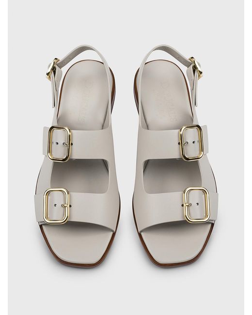 Doucal's White Leather Sandal