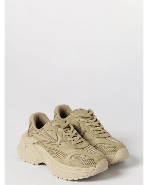 Emporio Armani Natural Mesh And Rubber Sneakers for men