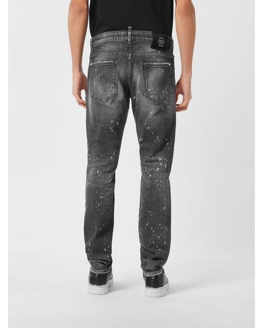 Philipp Plein Gray Jeans for men