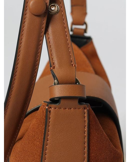 Karl Lagerfeld Brown Suede Bag