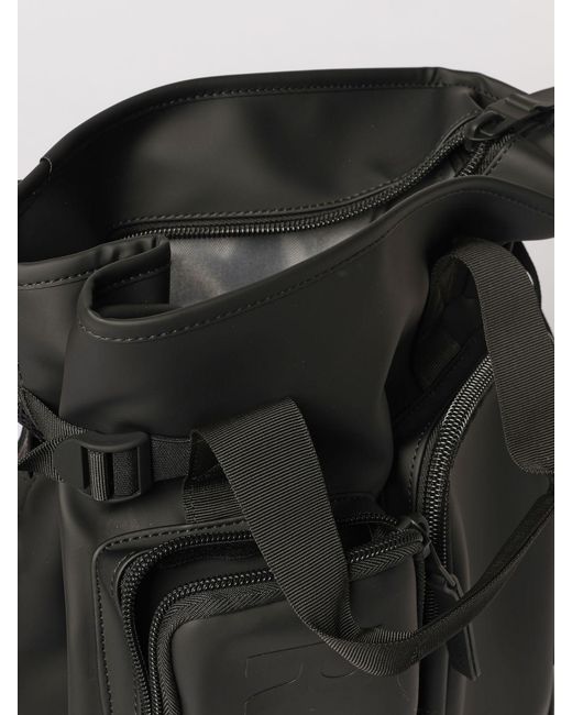 Rains Black Texel Tote Backpack for men