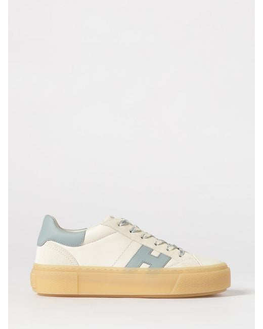 Hogan Natural Crosswind Leather Sneakers
