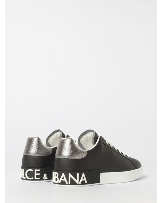 Dolce & Gabbana White Dolce &Amp Gabbana Portofino Leather Sneakers for men