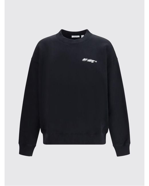 Off-White c/o Virgil Abloh Blue Logo Crewneck Sweatshirt for men