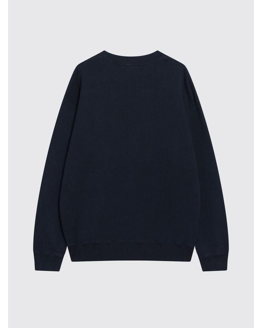 J.W. Anderson Blue Embroidered Logo Cotton Crewneck Jumper for men
