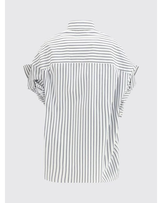 Balenciaga White Striped Cotton Shirt