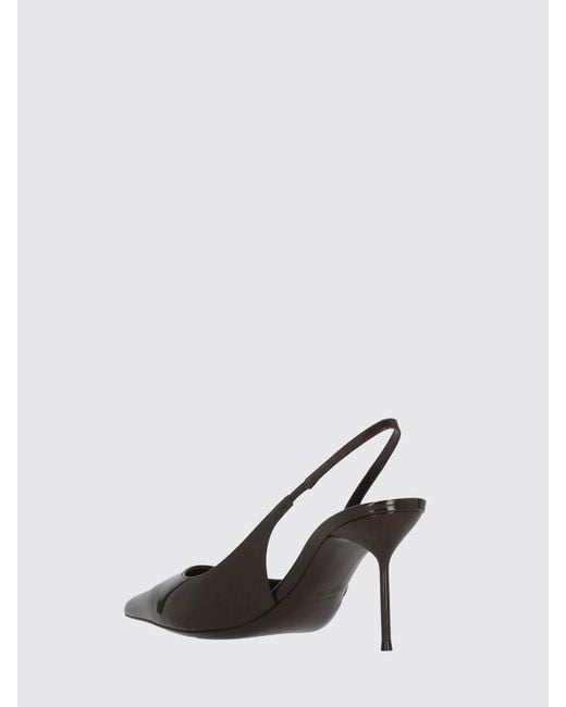 Paris Texas Brown Lidia Patent Leather Slingback Pumps