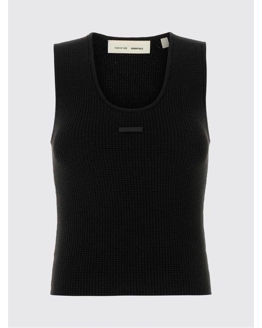 Fear Of God Blue Cotton Tank Top