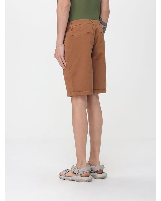 Sun 68 Brown Cotton Shorts for men
