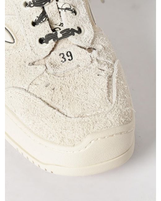 Balenciaga White Hamptons Suede Sneakers