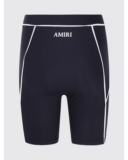 Amiri Blue High-Waisted Skinny Fit Cycling Shorts