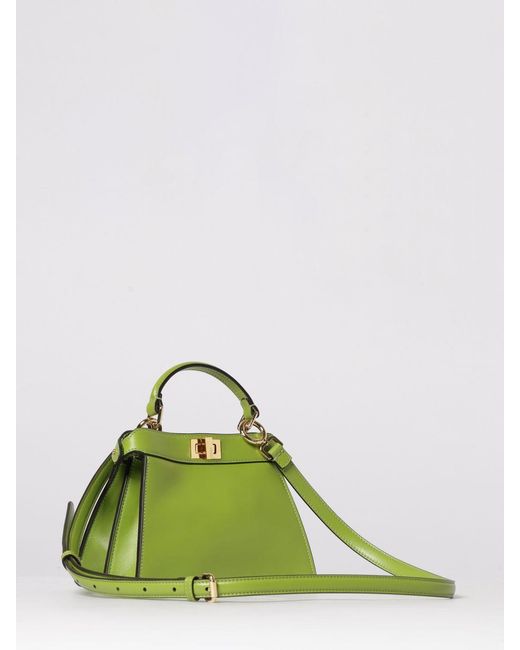 Fendi Green Peekaboo Iseeu Leather Bag