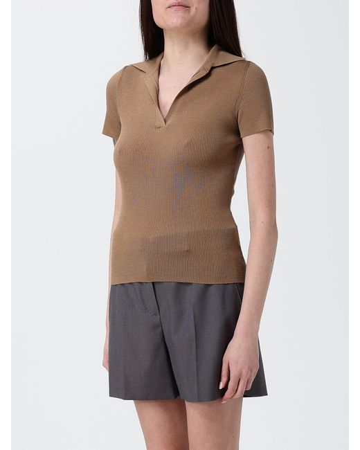 Max Mara Multicolor Basic Wool Knit Polo
