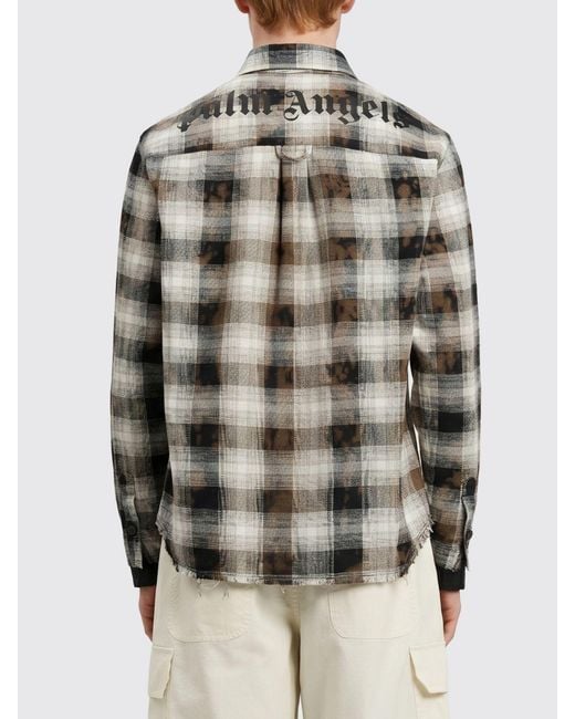 Palm Angels Gray Shirt for men