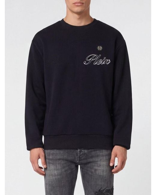 Philipp Plein Blue Sweatshirt for men