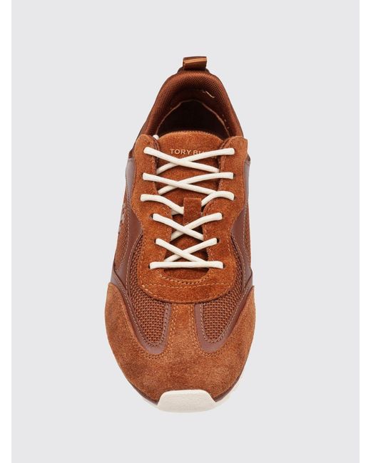 Tory Burch Brown Field Low Top Trainers