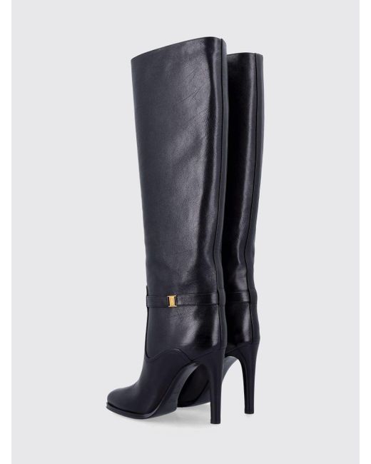 Saint Laurent Black Flache Schuhe Damen