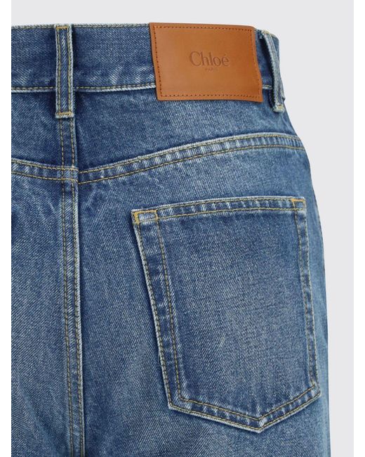 Chloé Blue Chlo&Eacute Flared Cotton Denim Jeans