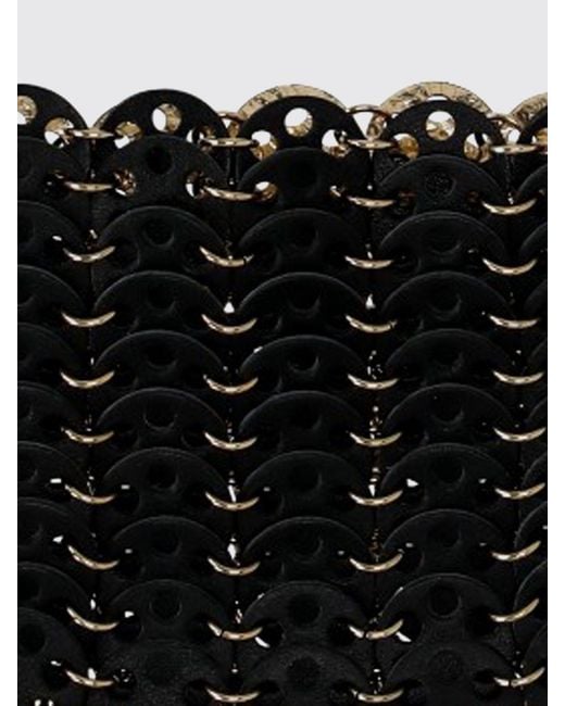 Rabanne Black Moon Flip Reversible Leather Bag
