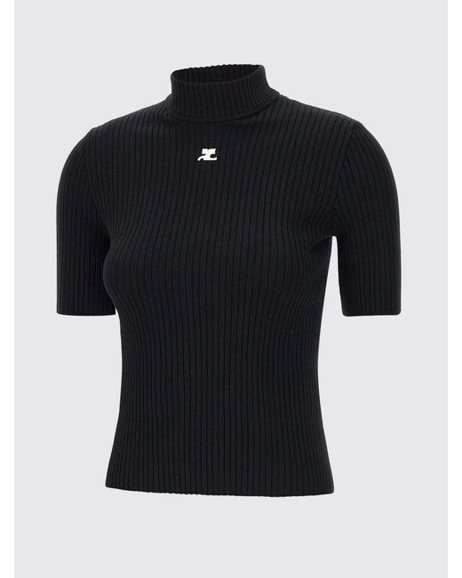 Courreges Black CourrÈ Ges Turtleneck Sweater