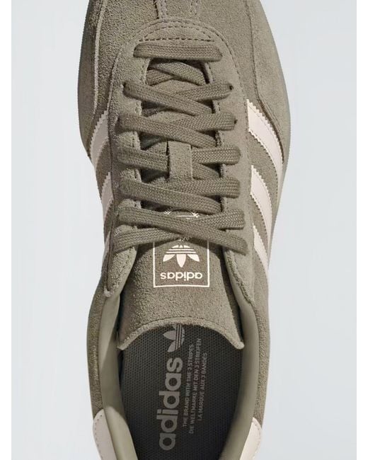Adidas Originals Gray Gazelle Indoor Suede Sneakers for men