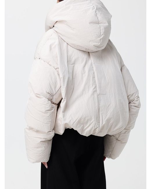 Sportmax White Marla Short Quilted Hooded Puffer Jacket