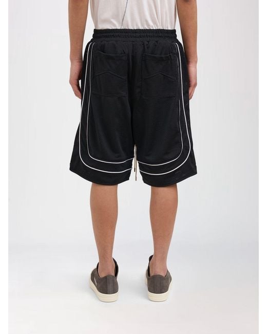Rhude Black Polyester Jogging Shorts for men