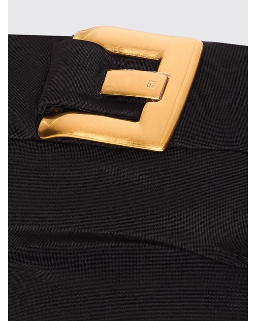 Balmain Black One-Piece Swimsuit With Maxi Buckle