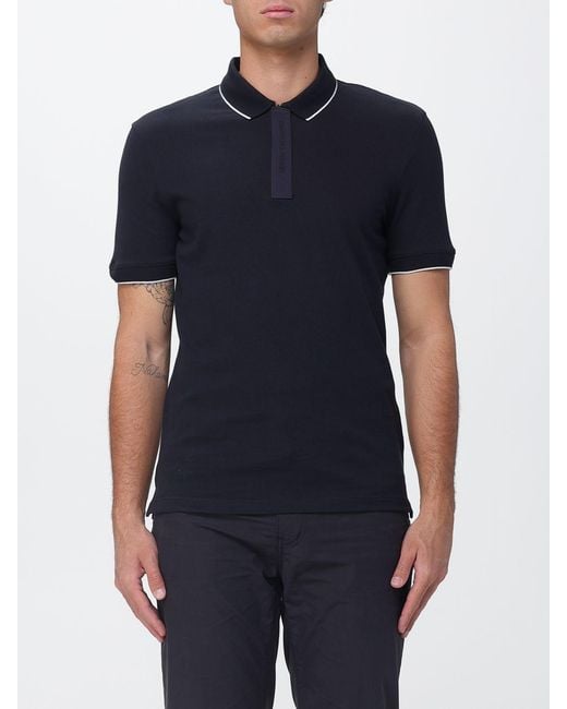 ARMANI EXCHANGE Blue Polo Shirt for men