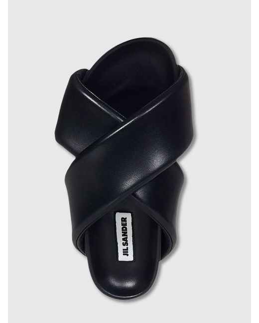 Sandalo in nappa di Jil Sander in Black da Uomo