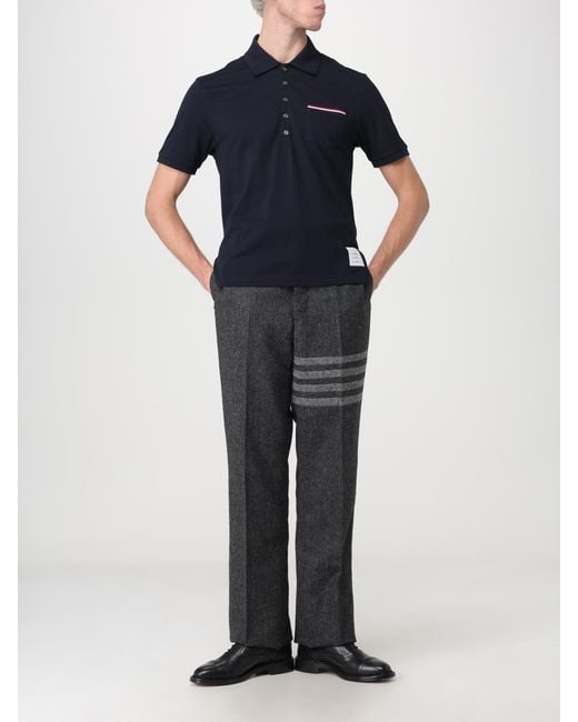 Thom Browne Black Polo Shirt for men