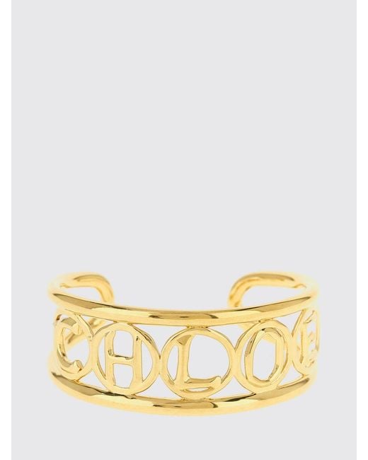 Chloé Metallic ChloÉ Rigid Brass Bracelet