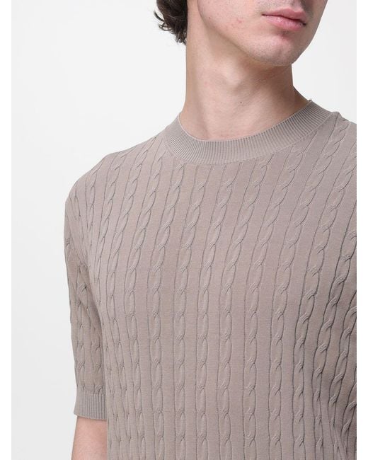 Kangra Gray Crew Neck Pullover for men