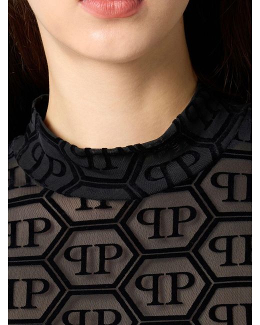 Philipp Plein Black Pencil Mini Dress