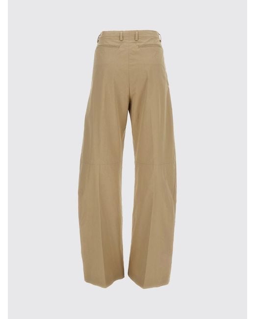 MM6 by Maison Margiela Natural Cotton Blend Baggy Trousers