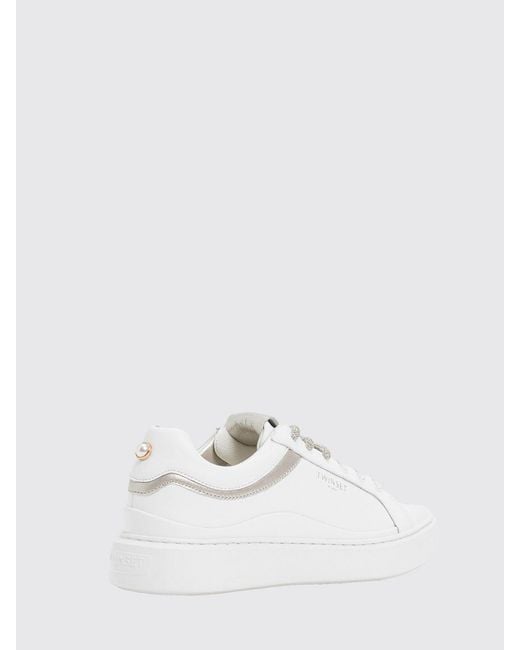 Twinset White Leather Sneakers