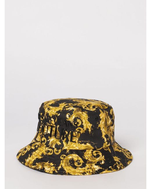 Versace Jeans Couture Metallic Cotton Twill Baroque Print Hat