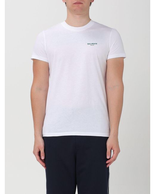 Balmain White T-shirt for men