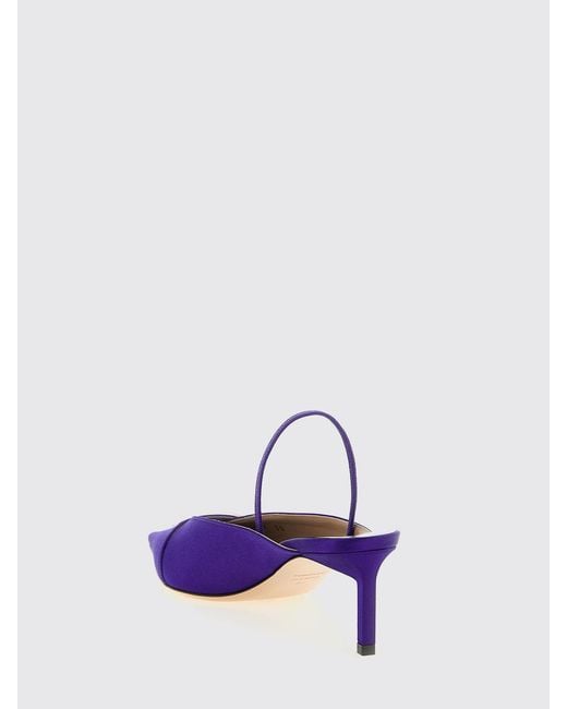 Tom Ford Purple D'Orsay Satin Slingback Pumps