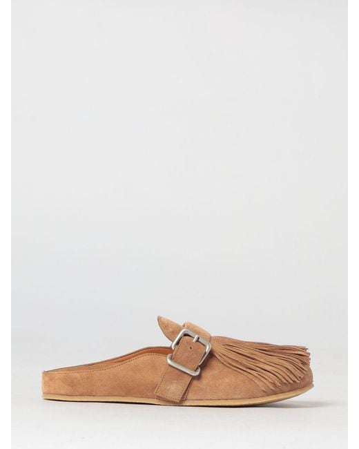 Vic Matié White Vic MatiÉ Suede Mules With Fringes