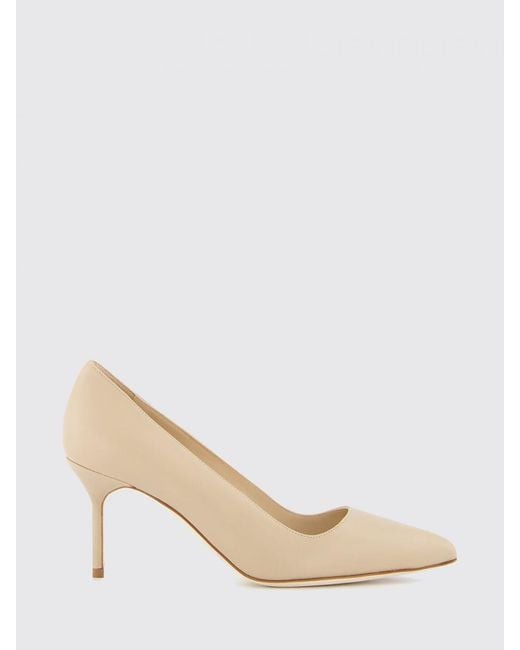 Manolo Blahnik Natural High Heel Shoes