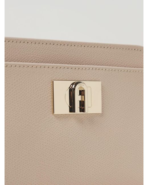 Furla Natural 1927 Bag In Micro Grained Leather