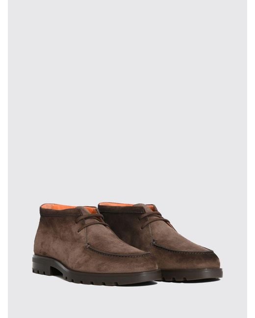 Santoni Brown Boot for men