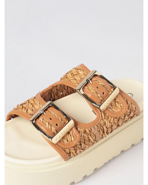 Casadei Natural Heeled Sandal