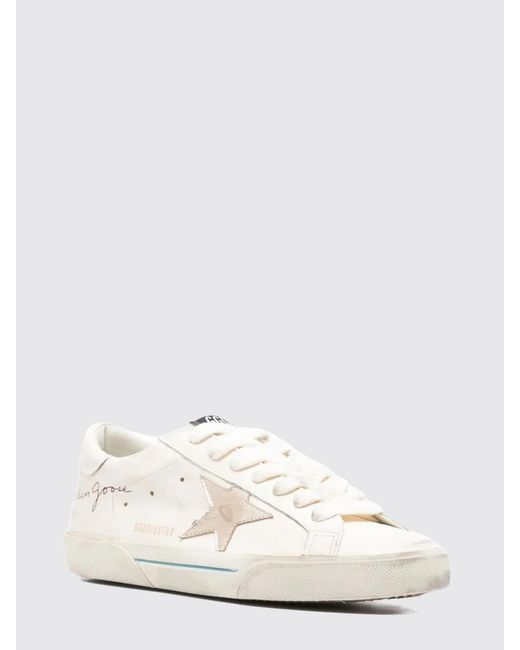 Golden Goose Deluxe Brand Natural Super-Star Used Leather Sneakers for men